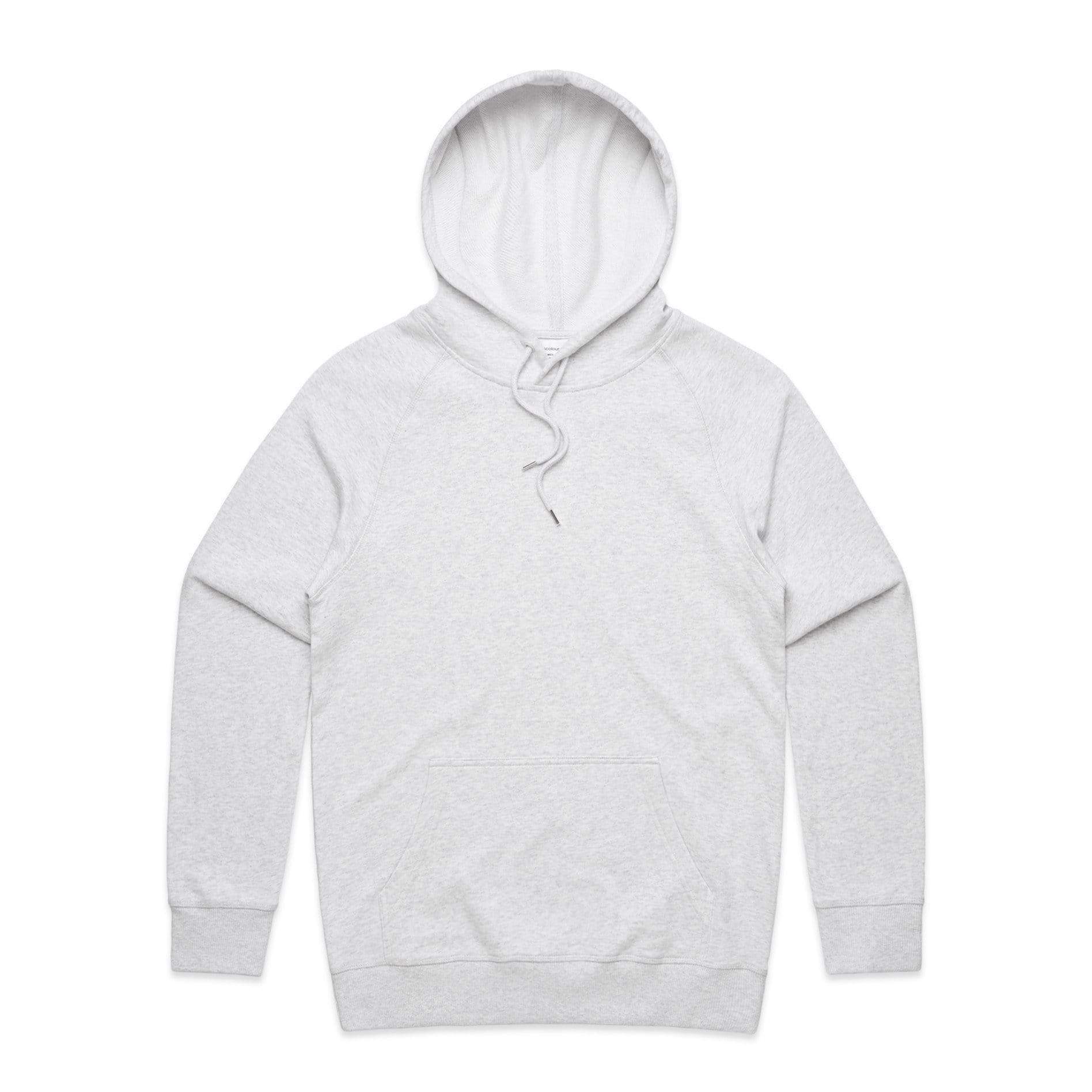 As Colour Men's premium hoodie 5120 Casual Wear As Colour WHITE MARLE XSM 